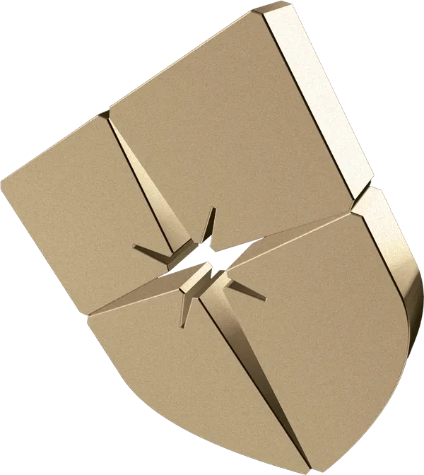 North Star Cyber Group shield, 3D render